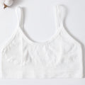Ribbed U-Neck Wireless Bralette – Unpadded Thin Strap Crop Top