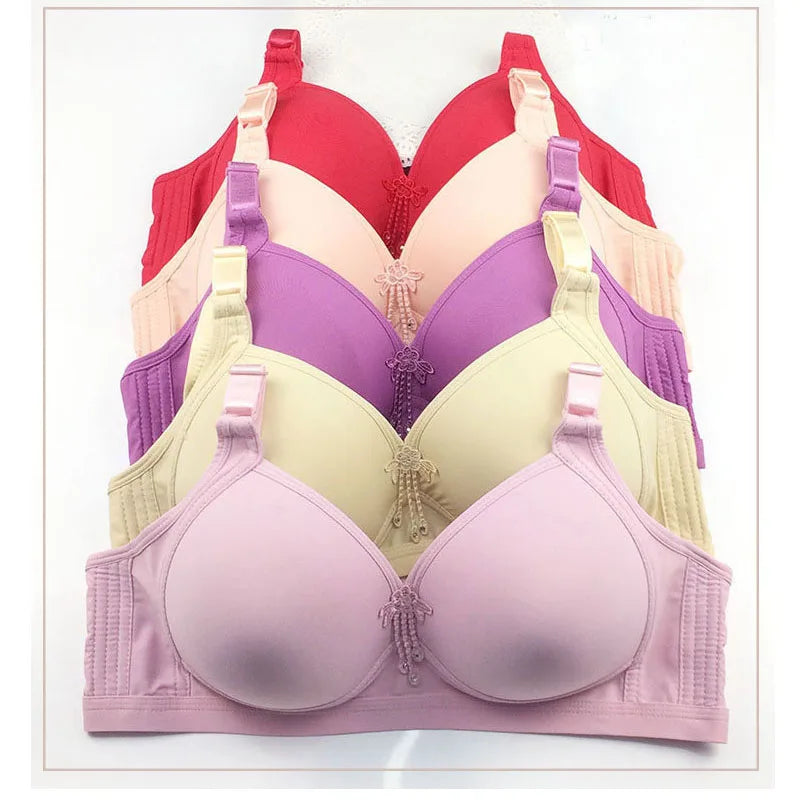 French Fashion Wire-Free Push-Up Bralette – B C D Cup (5 Colours)