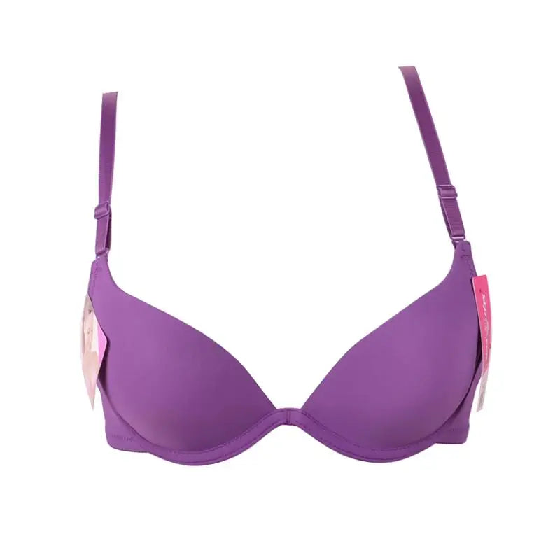 Seamless Push-Up Bralette – Deep U Plunge for Small Chest