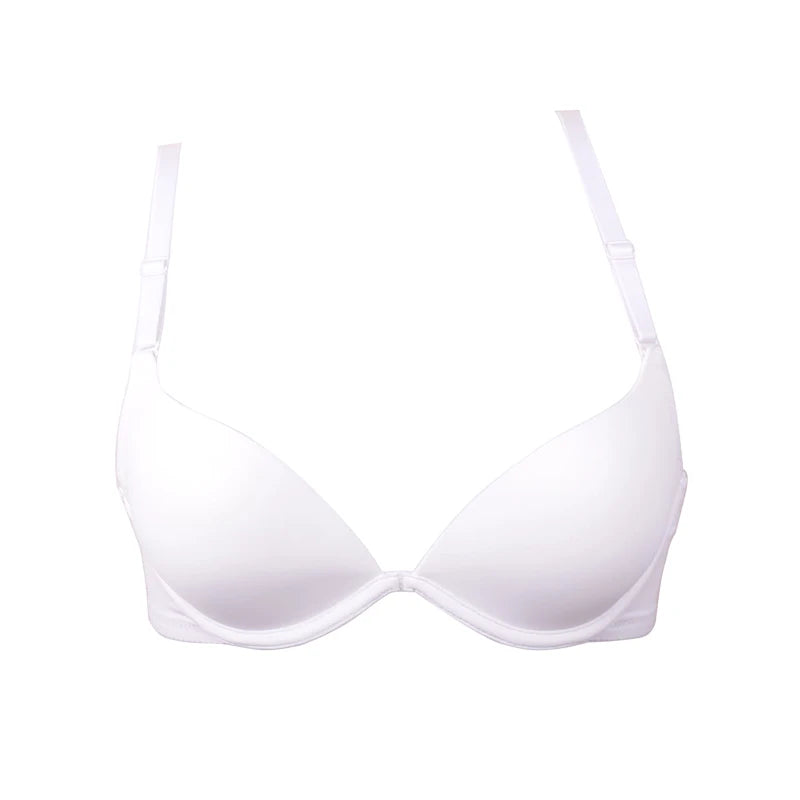 Seamless Push-Up Bralette – Deep U Plunge for Small Chest