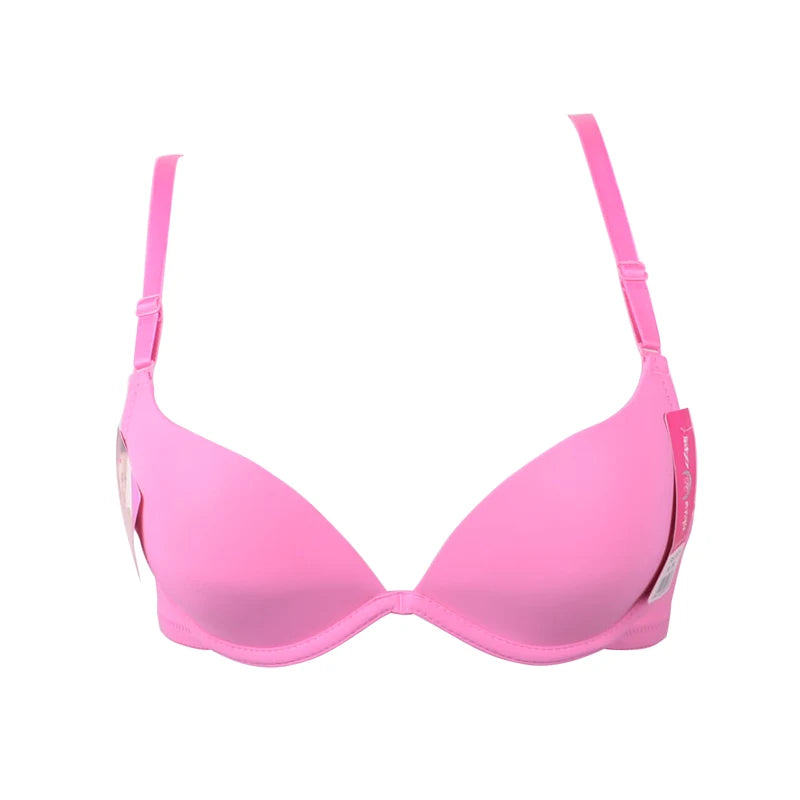 Seamless Push-Up Bralette – Deep U Plunge for Small Chest