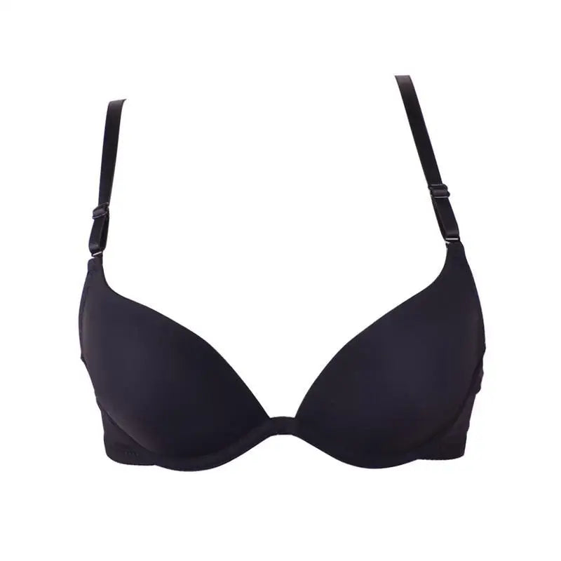 Seamless Push-Up Bralette – Deep U Plunge for Small Chest
