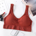 Seamless Push-Up Bralette – Wire-Free Padded Sport Underwear M–L