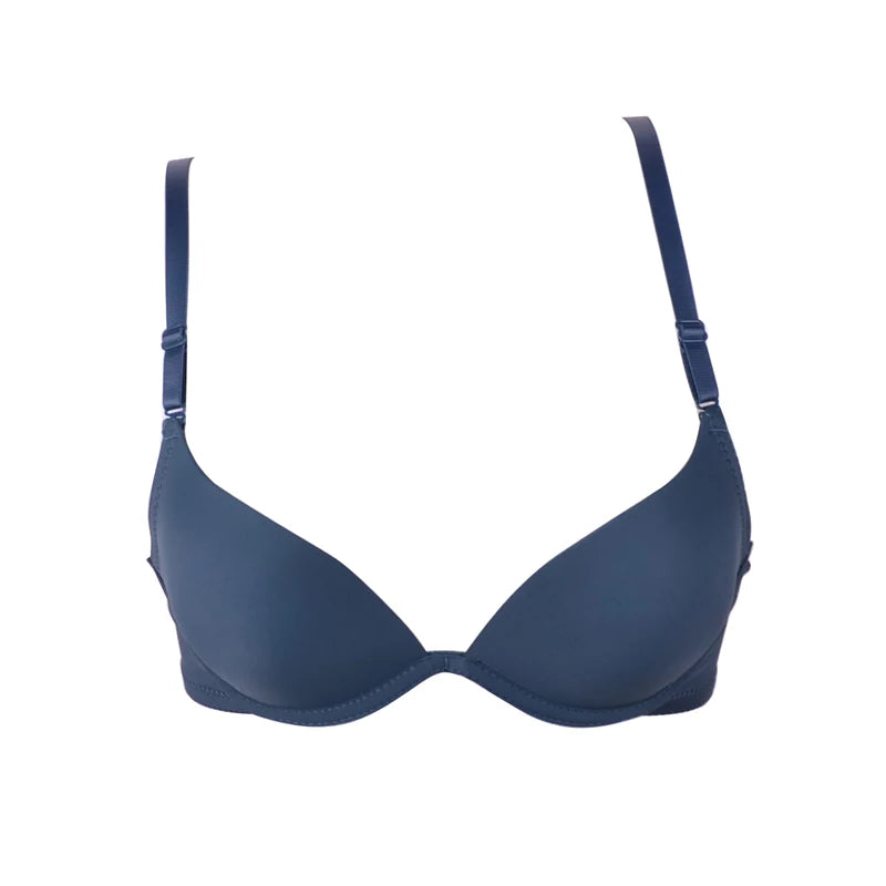 Seamless Push-Up Bralette – Deep U Plunge for Small Chest