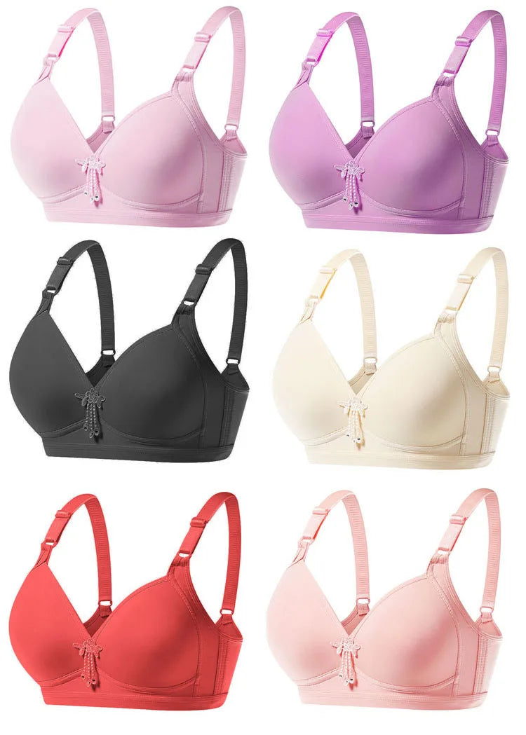 French Fashion Wire-Free Push-Up Bralette – B C D Cup (5 Colours)