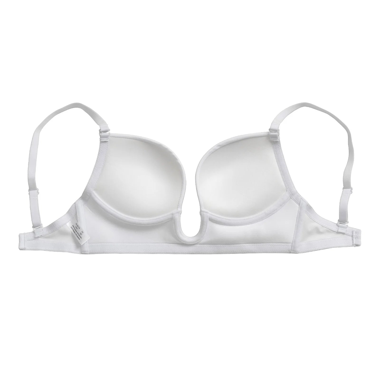 Deep Plunge Push-Up Bra – Padded Underwire Convertible Straps