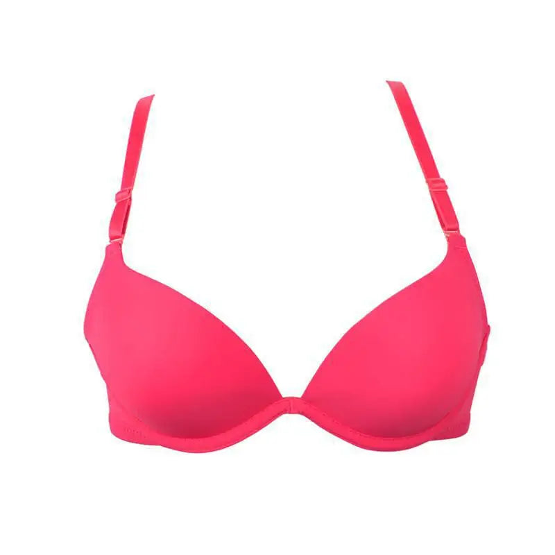 Seamless Push-Up Bralette – Deep U Plunge for Small Chest