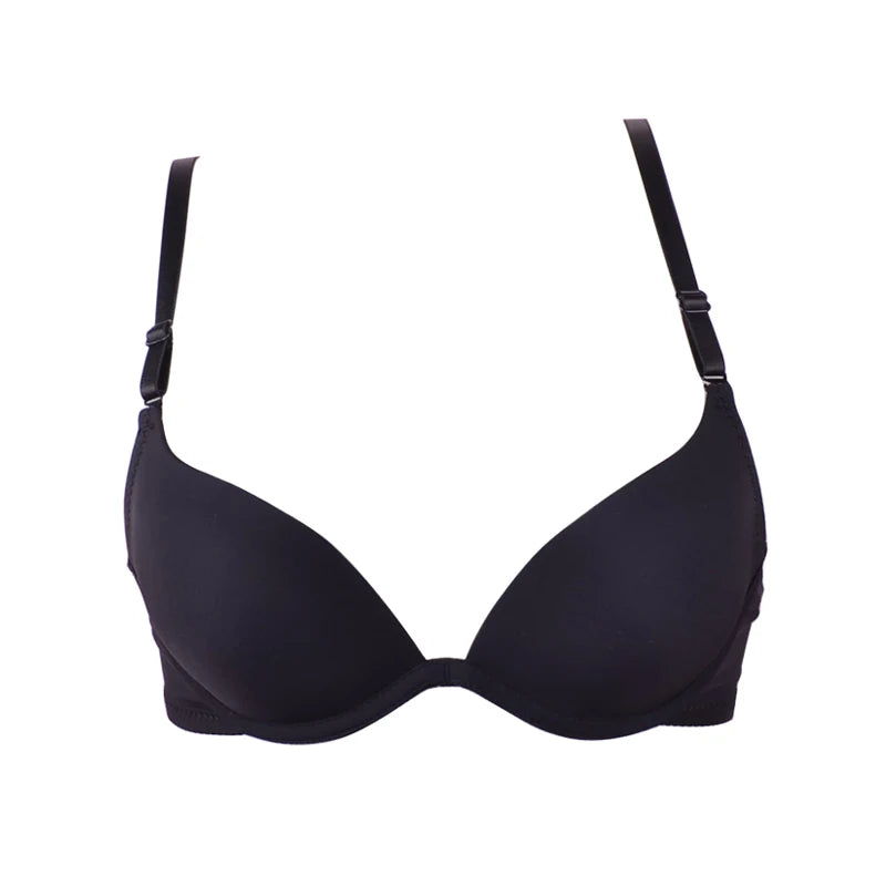 Seamless Push-Up Bralette – Deep U Plunge for Small Chest