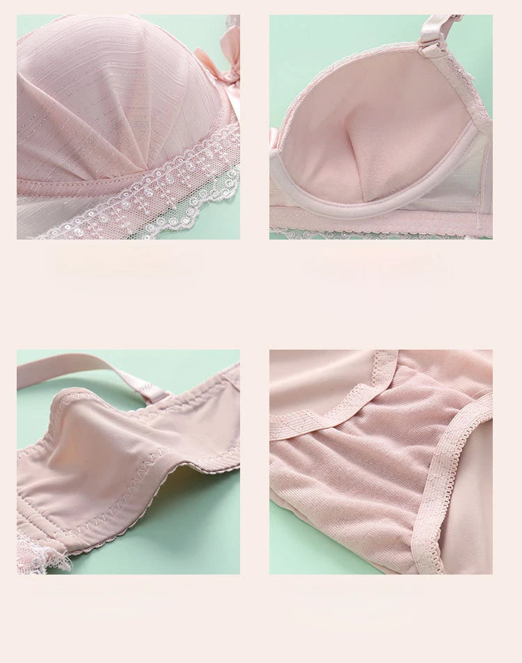2022 underwire half cup 3/4  sexy bra size AB 70-85 soft push up underwear for women