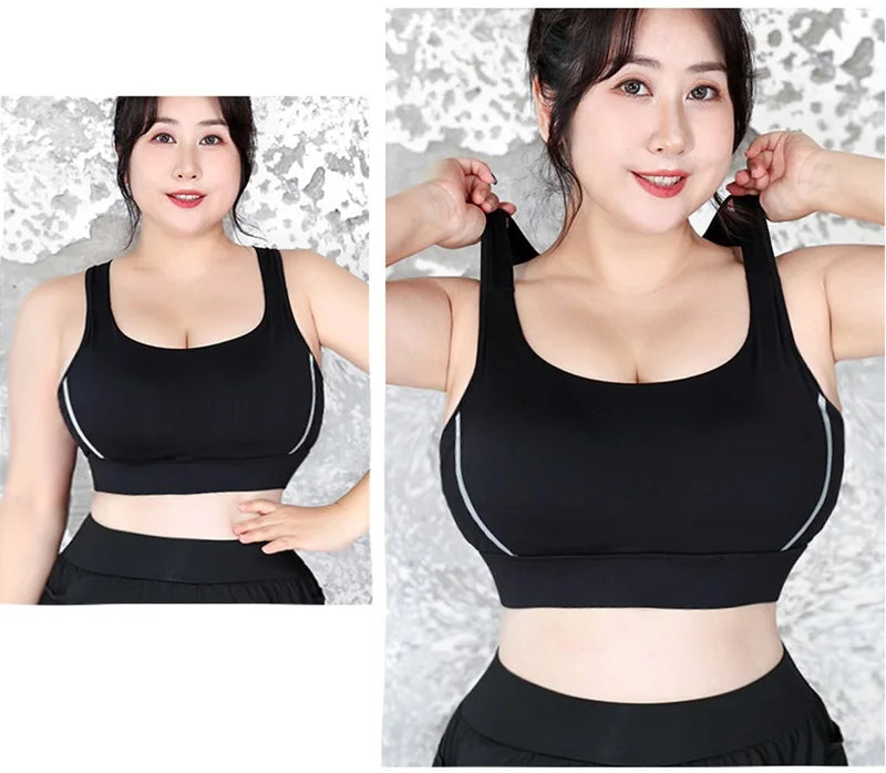 Cloud Hide High Impact Sports Bra – Plus Size Shockproof Yoga Tank S–5XL