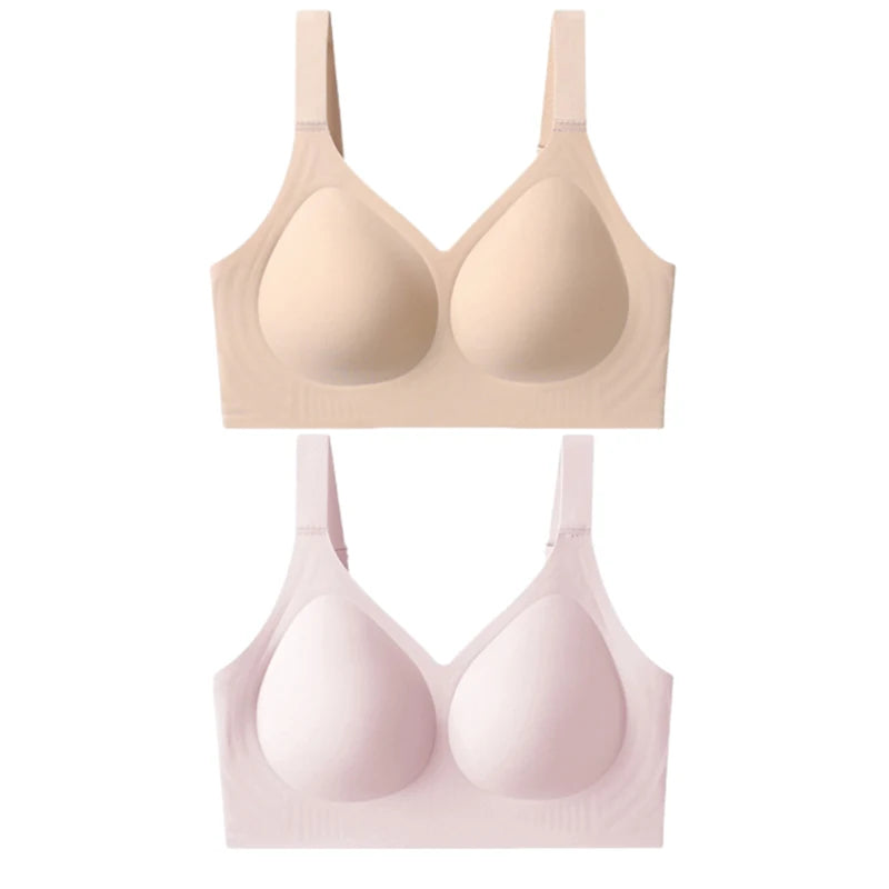 FallSweet Plus Size Push-Up Bra – Seamless Wireless Full Cup