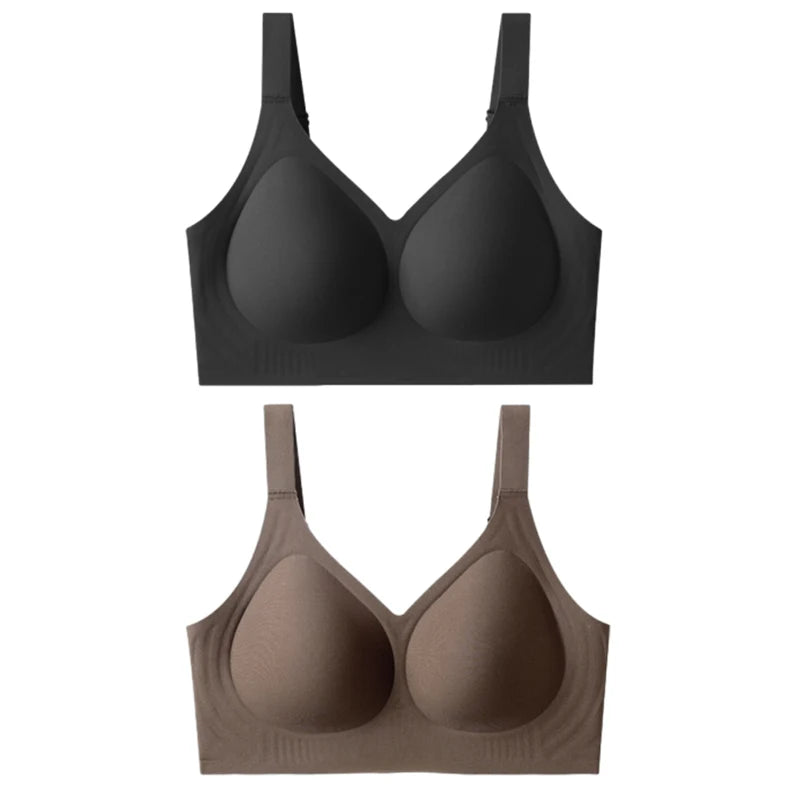 FallSweet Plus Size Push-Up Bra – Seamless Wireless Full Cup