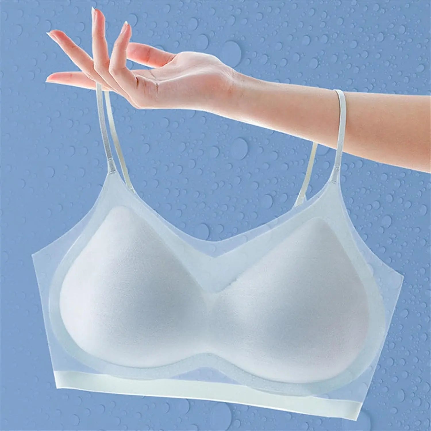 New Women Sexy Push Up Bra Seamless Ultra-Thin Ice Silk Bra Intimates Wireless Bralette Underwear Air Cooling Brassiere With Pad