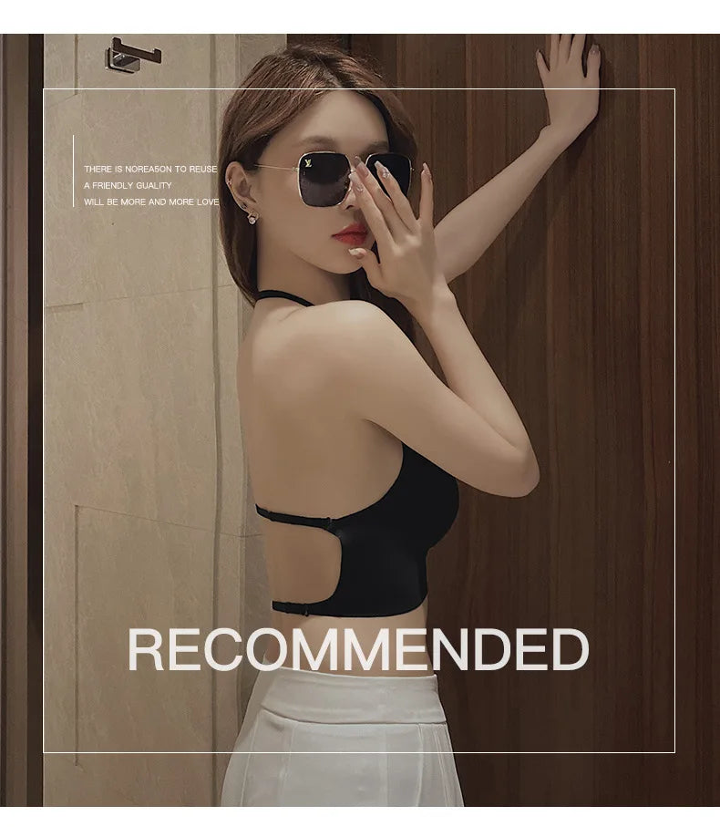 Invisible Push-Up Bra – Backless Open Back for Weddings & Dresses