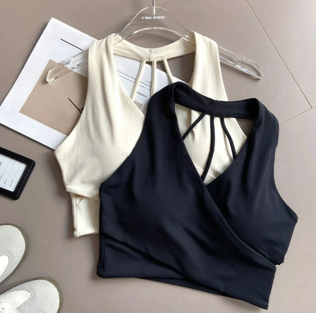 Shockproof Seamless Sexy Padded Athletic Sport Bra Women Backless Workout Gym Anti-Shock Yoga Crop Top Fitness Bra Suits