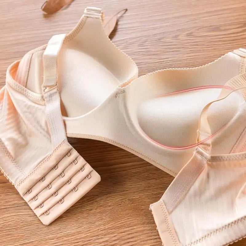 Women's 8CM Extreme Push Up Bra Wireless Side Smoothing Lift Enhance for Small Flat Chest Seamless Breathable Comfort AA A B Cup