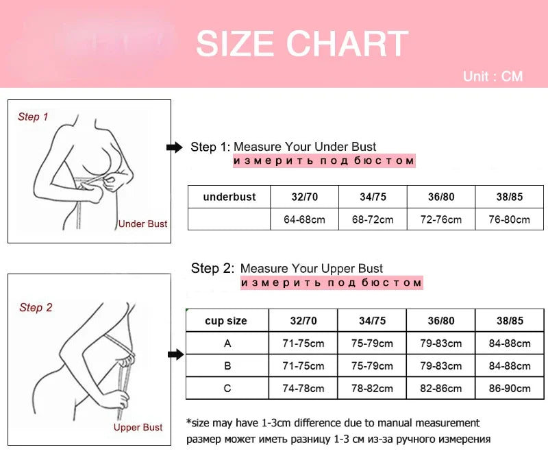 New 2025 10cm Push up Bra for Small Breasts CE Certified Ultra Thick Seamless T-Shirt Bra with 3D Memory Foam Cups