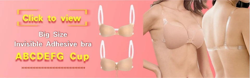 Invisible Deep U Plunge Bra – Backless Strapless (4 Styles)