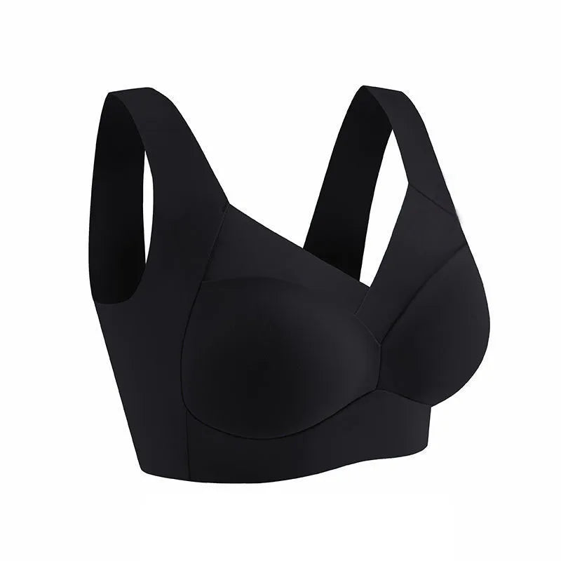 2-Pack Plus Size Lace Sports Bra – Seamless Wireless Gather Bralette