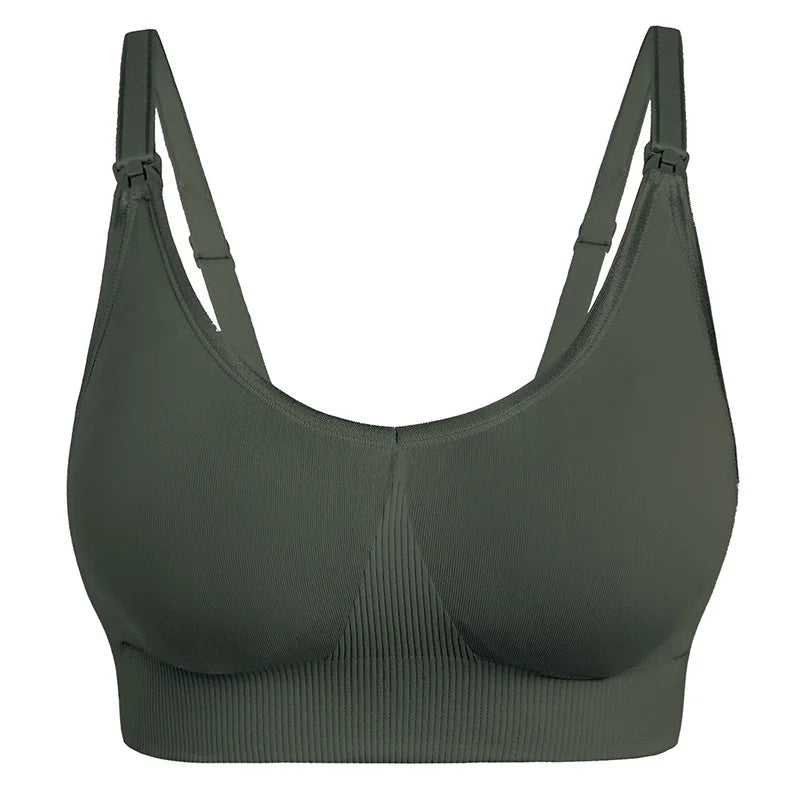 Summer Maternity Women Wire-free Nursing Bra For Premama Front Clip Adjustable Lift & Support Everyday Pregnancy Seamless Bras
