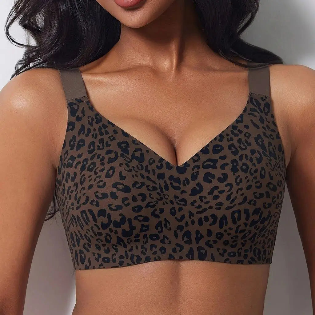 Womens Wireless Jelly Bra Plus Size Supportive Seamless Bras Full Coverage Push Up Comfortable No Underwire Tshirt Bras