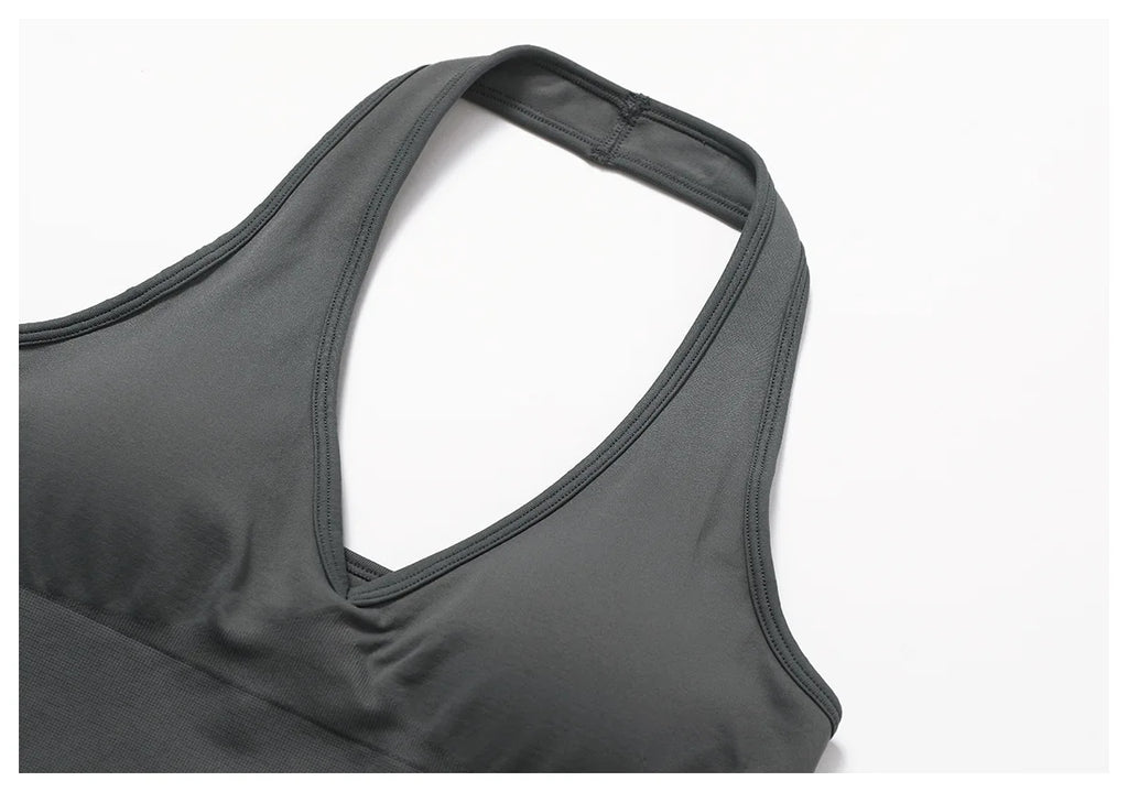 Hanging Neck Bra Women Sports Bra Top Push Up Fitness Seamless Yoga Bra Underwear Sport Tops Women Breathable Running Gym Vest