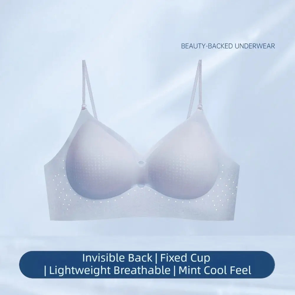 Comfortable Deep V Invisible Push Up Bra Wireless Shockproof Seamless Multiway Bra Support Breathable Backless Halter Bra Gifts