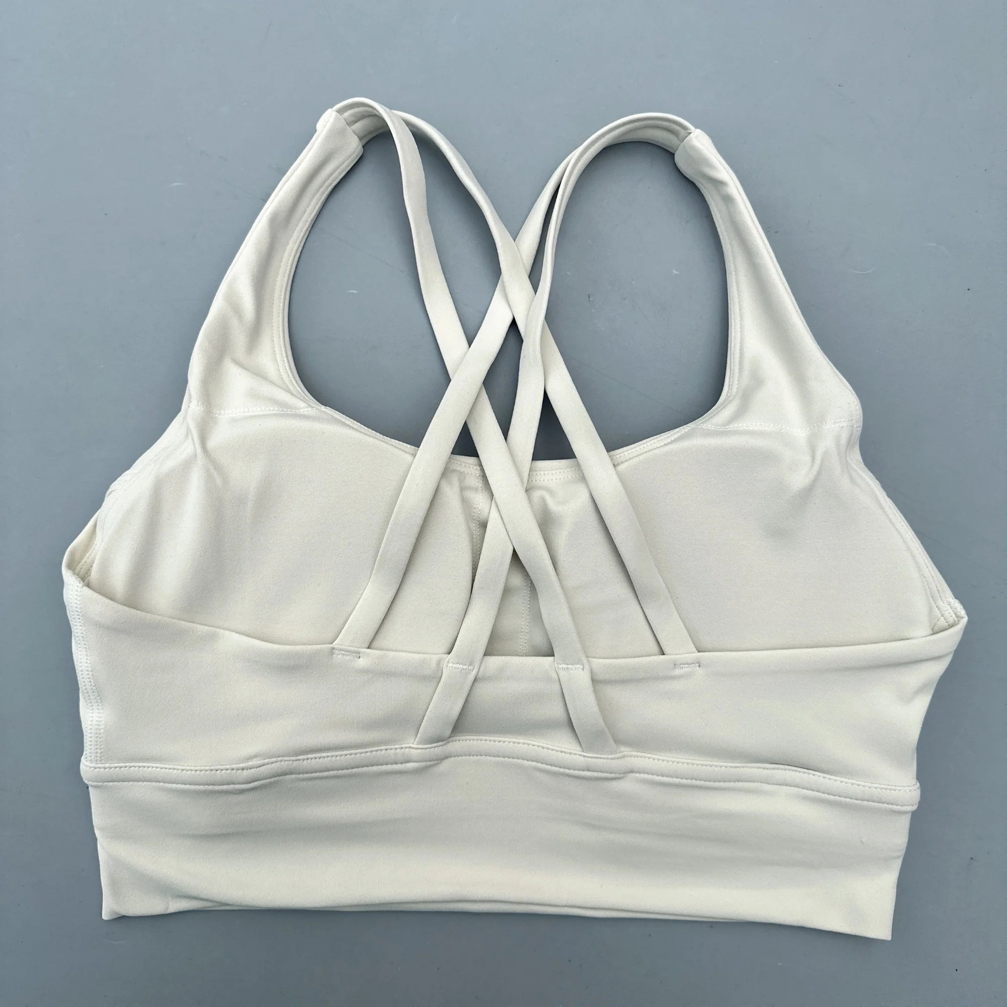 Cross Back Sports Bra Vest – High Support Shockproof Padded Gym Top