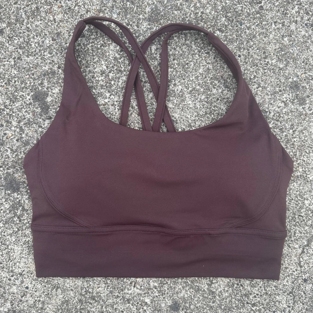 Cross Back Sports Bra Vest – High Support Shockproof Padded Gym Top