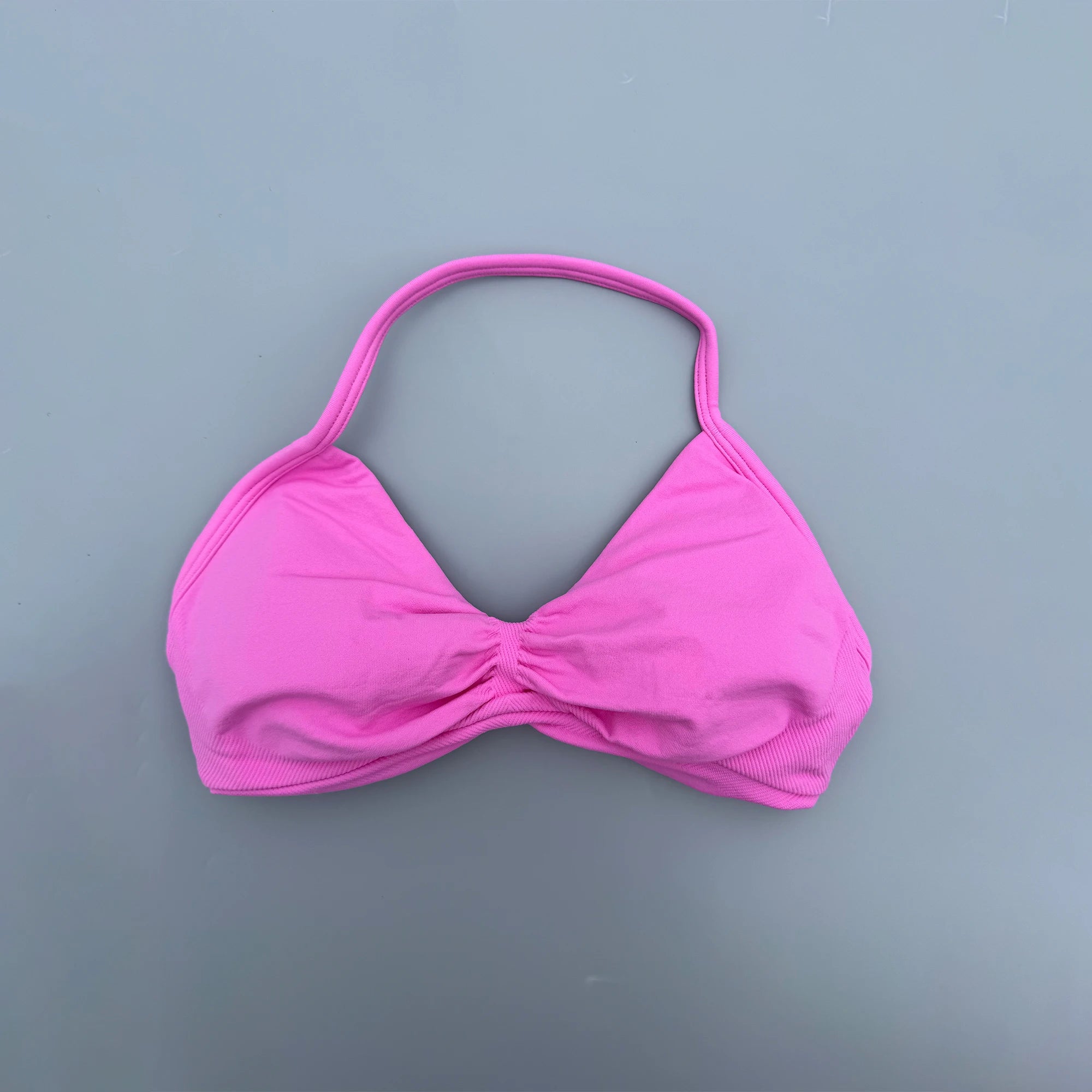 High Support Lace-Up Sports Bra – Thin Strap Camisole Seamless Push-Up Yoga