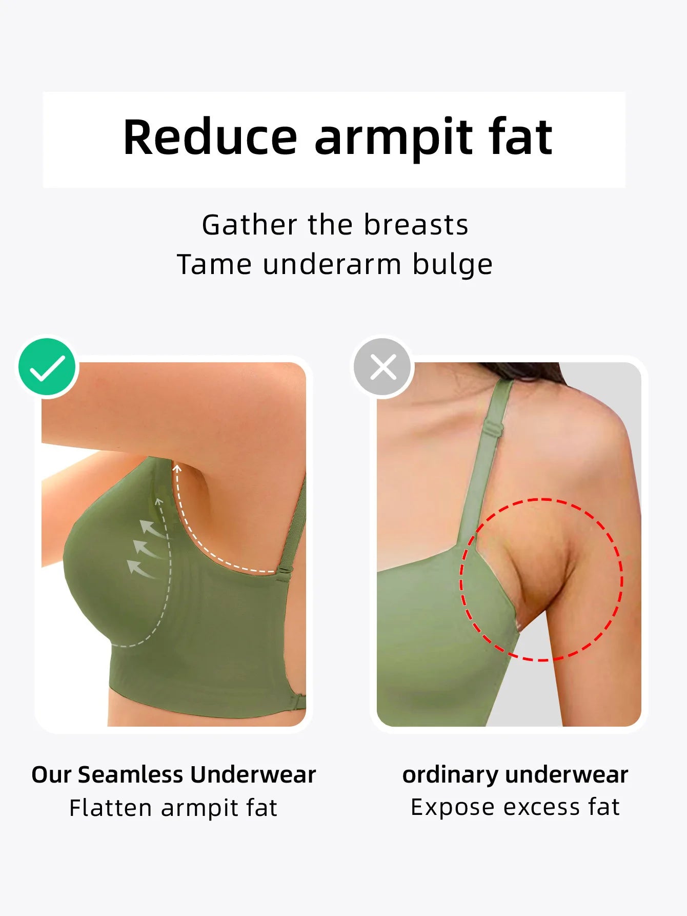 Invisible Deep U Plunge Bra – Backless Strapless Push-Up (S–XXL)
