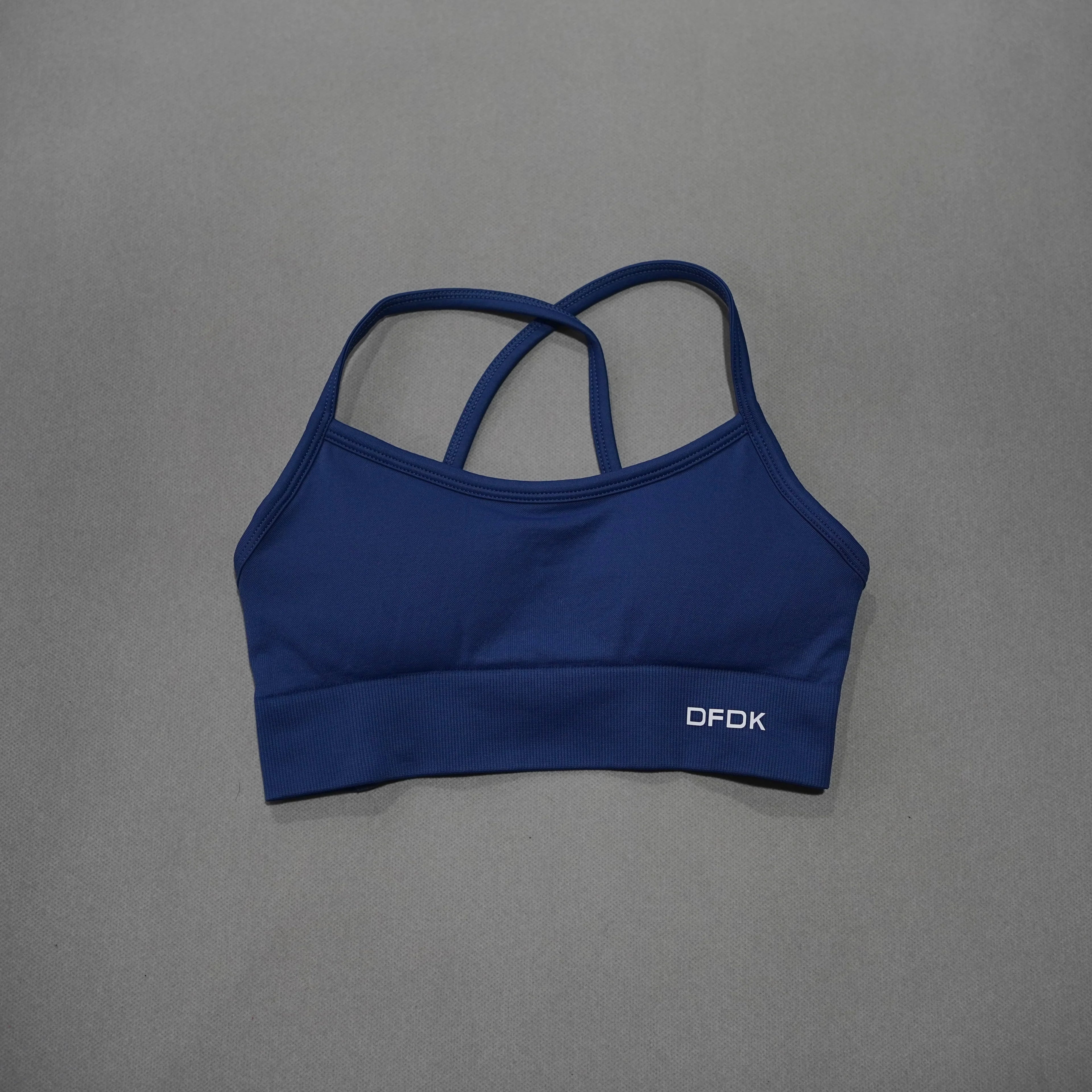 DFDK Women Seamless Cross Back Yoga Bra Wirefree Push Up Sports Top Removable Pad Breathable Shockproof Fitness Gym Daily Wear