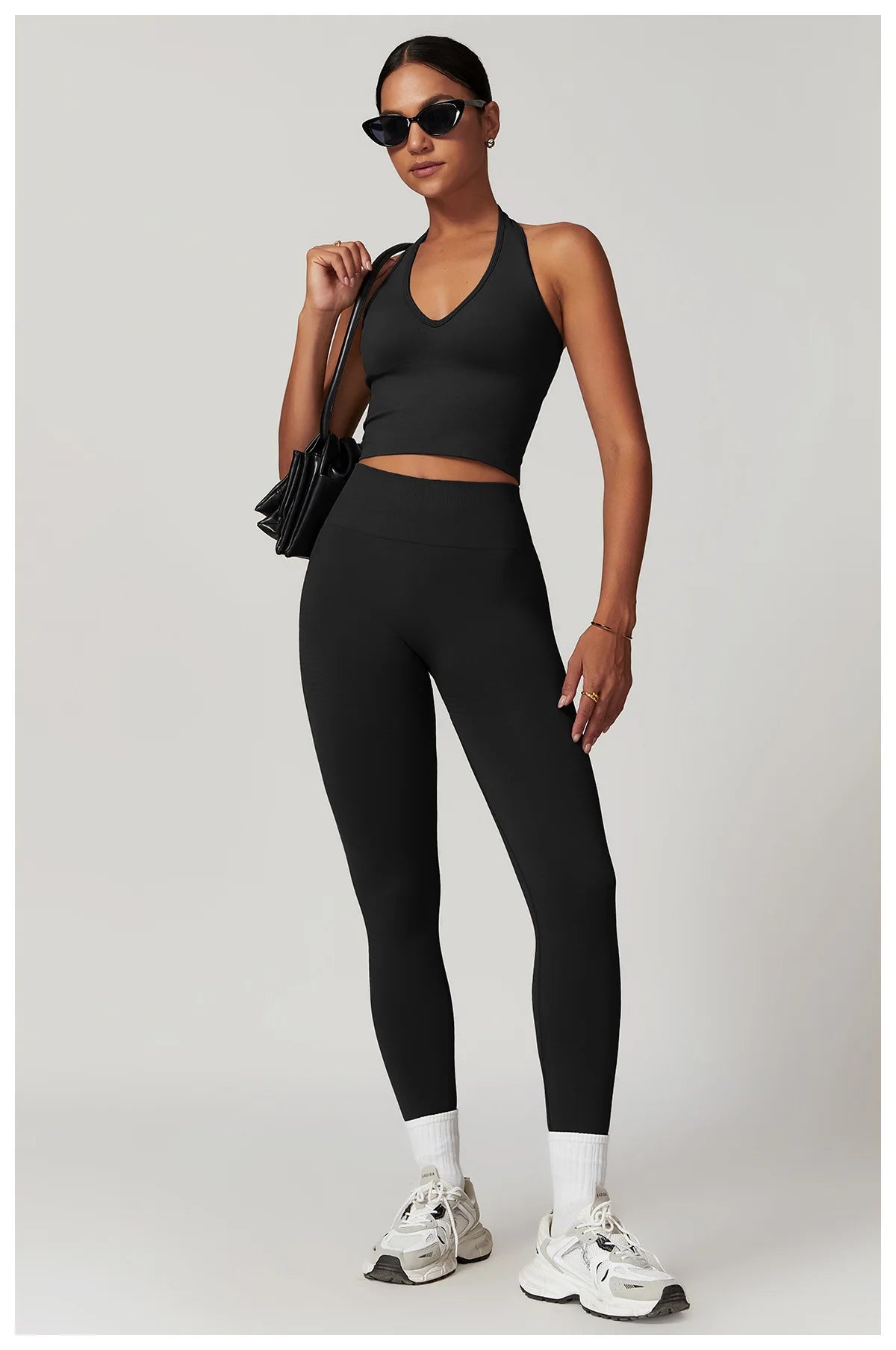 Hanging Neck Bra Women Sports Bra Top Push Up Fitness Seamless Yoga Bra Underwear Sport Tops Women Breathable Running Gym Vest