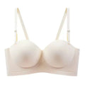 Scarless Half Cup Strapless Bra – Wire-Free Gathering Adjustable Seamless