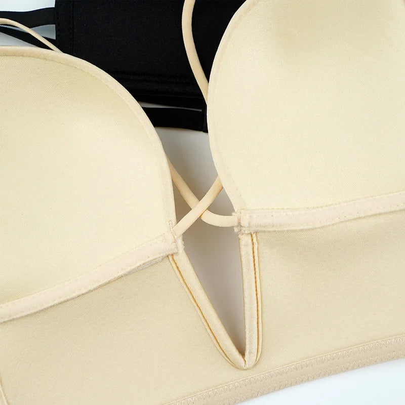 Invisible Deep U Plunge Bra – Backless Strapless (4 Styles)