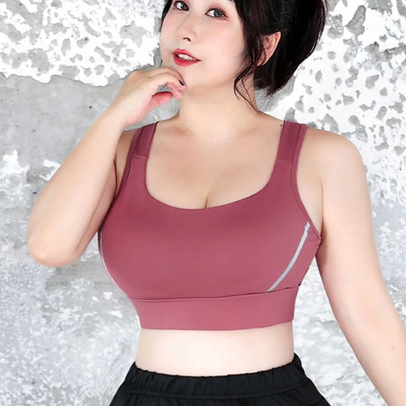 Cloud Hide High Impact Sports Bra – Plus Size Shockproof Yoga Tank S–5XL