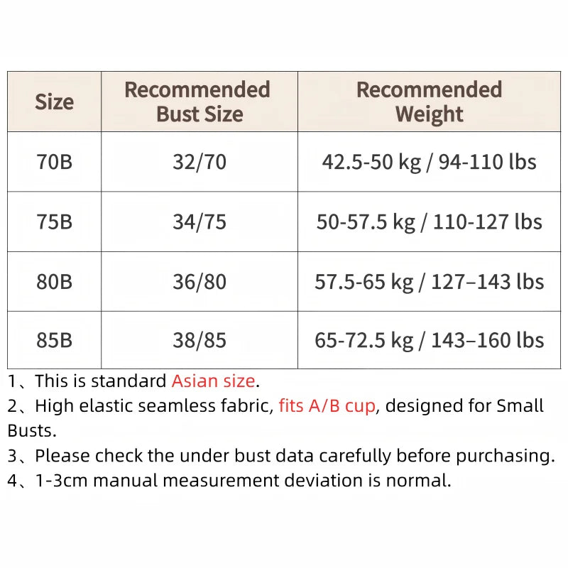 Wireless Strapless Bra Women Double Front Buckle 6Point AntiSlip 3Level 3D Molded Petal Deep V Seamless Multiway Pushup Bra 1PC