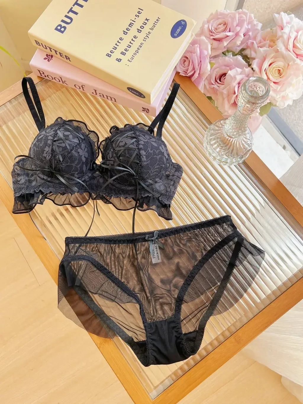 Japanese Style Lolita Princess Wind Lace Lace Lingerie Design for Girls Push-up Bra Women Underwear  Push Up Bra