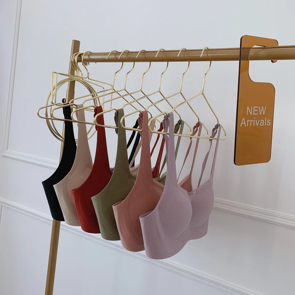 Ultra-Thin Seamless Wireless Bra – Lightweight Invisible T-Shirt Everyday 70A–100H