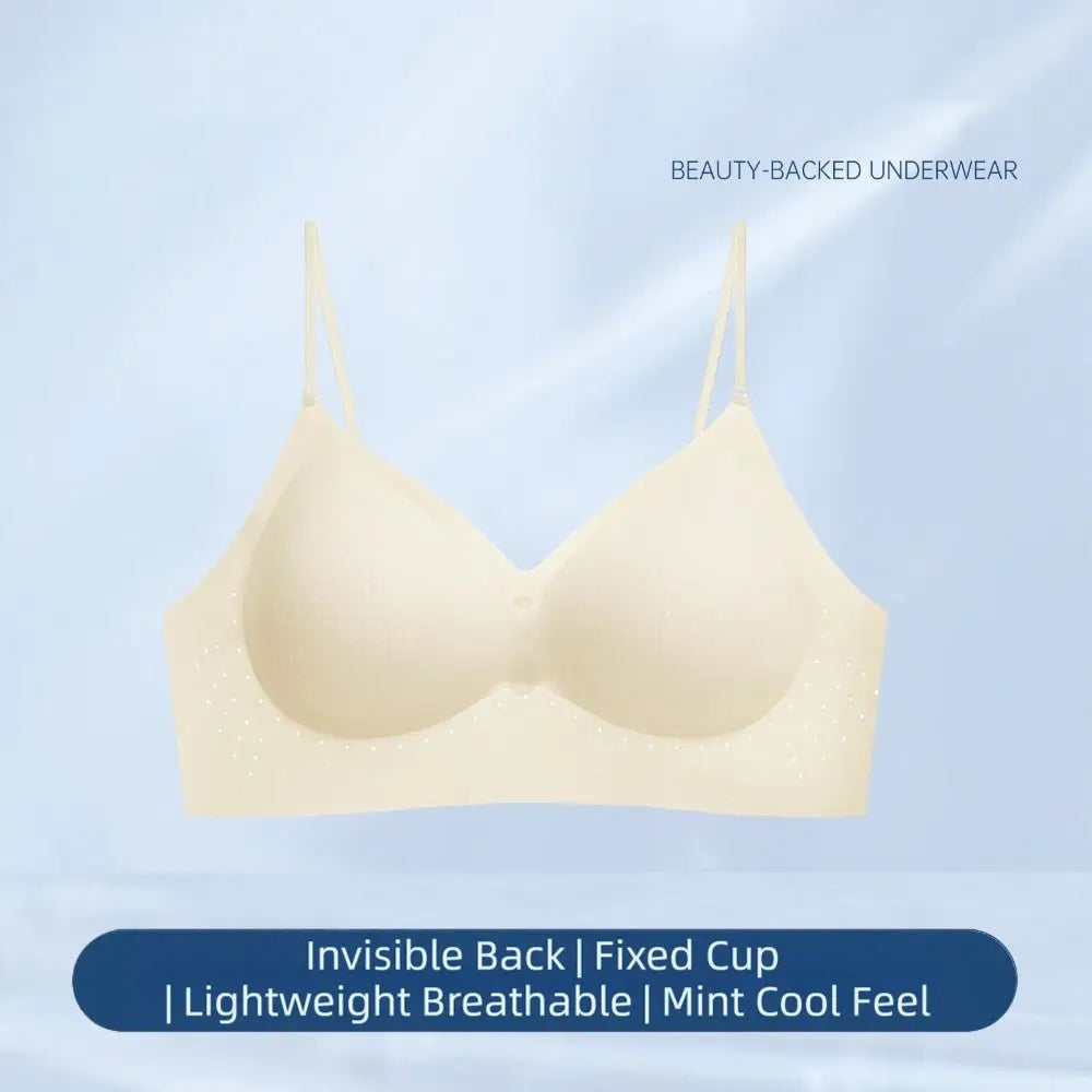 Comfortable Deep V Invisible Push Up Bra Wireless Shockproof Seamless Multiway Bra Support Breathable Backless Halter Bra Gifts