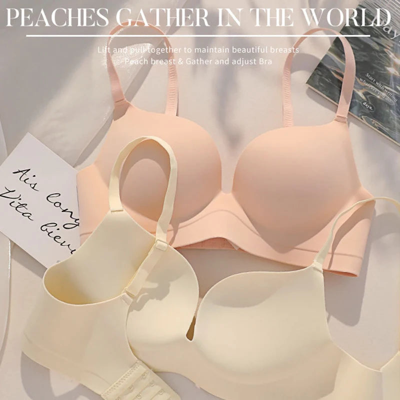 FINETOO Wireless Seamless T-Shirt Bra – Smooth Padded Adjustable Everyday