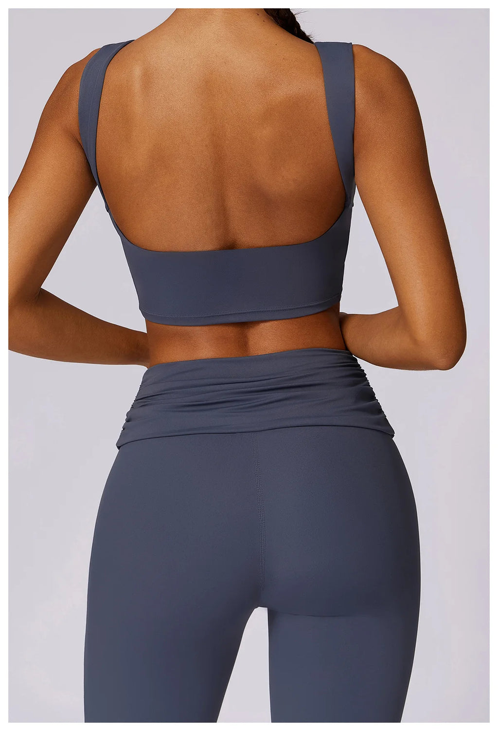 High Strength Sports Bra Shockproof Crop Top Anti-sweat Fitness Top Women Yoga Bra Backless Push Up Sport Top Gym Workout Top