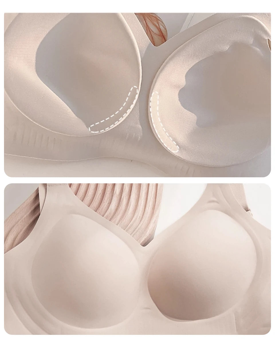 FallSweet Plus Size Push-Up Bra – Seamless Wireless Full Cup