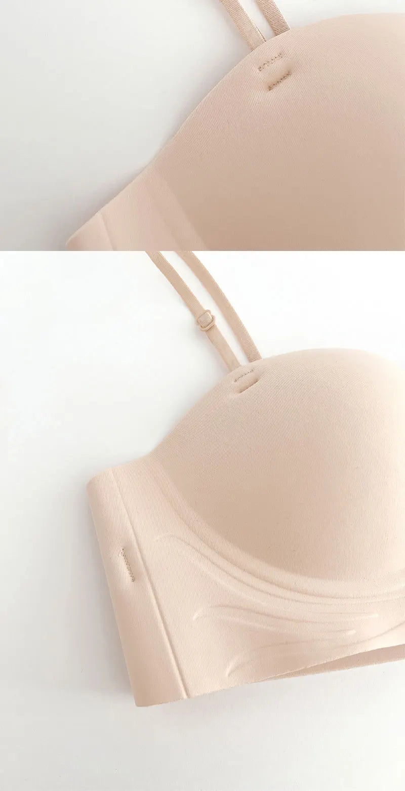 Seamless Front Closure Push-Up Bra – Wire-Free Plunge