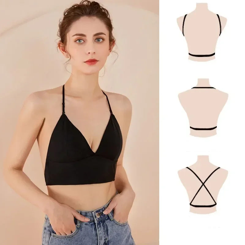 Invisible Backless Push-Up Bra – Deep U Plunge