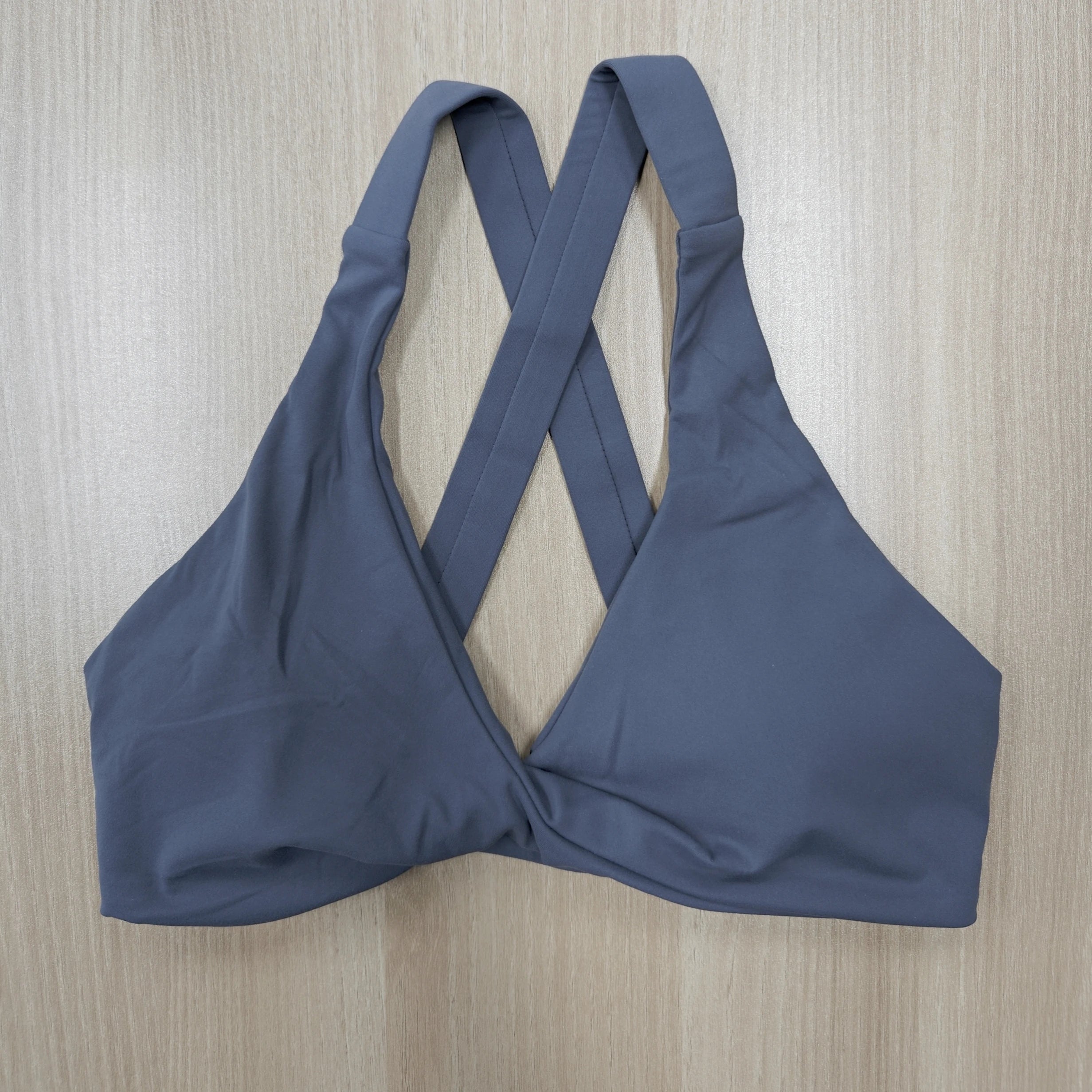 SHINBENE Women's Twist Workout Sports Bras Back Cross Padded Low Impact Fitness Bra Yoga Crop Tops