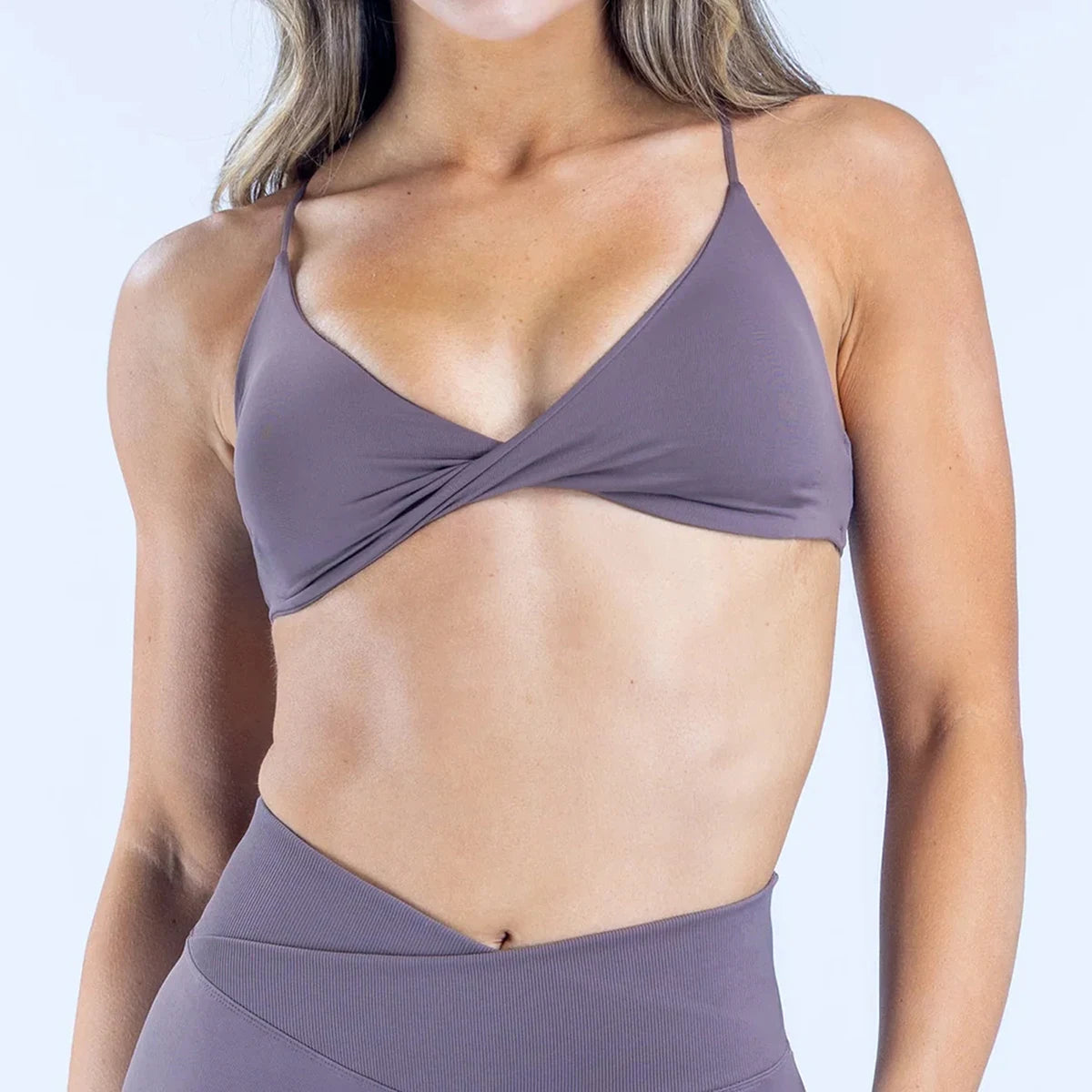 Vision Twist Front Sports Bra High Support Women Gym Clothes Fitness Underwear Push Up Seamless Yoga Bra Workout Yoga Top
