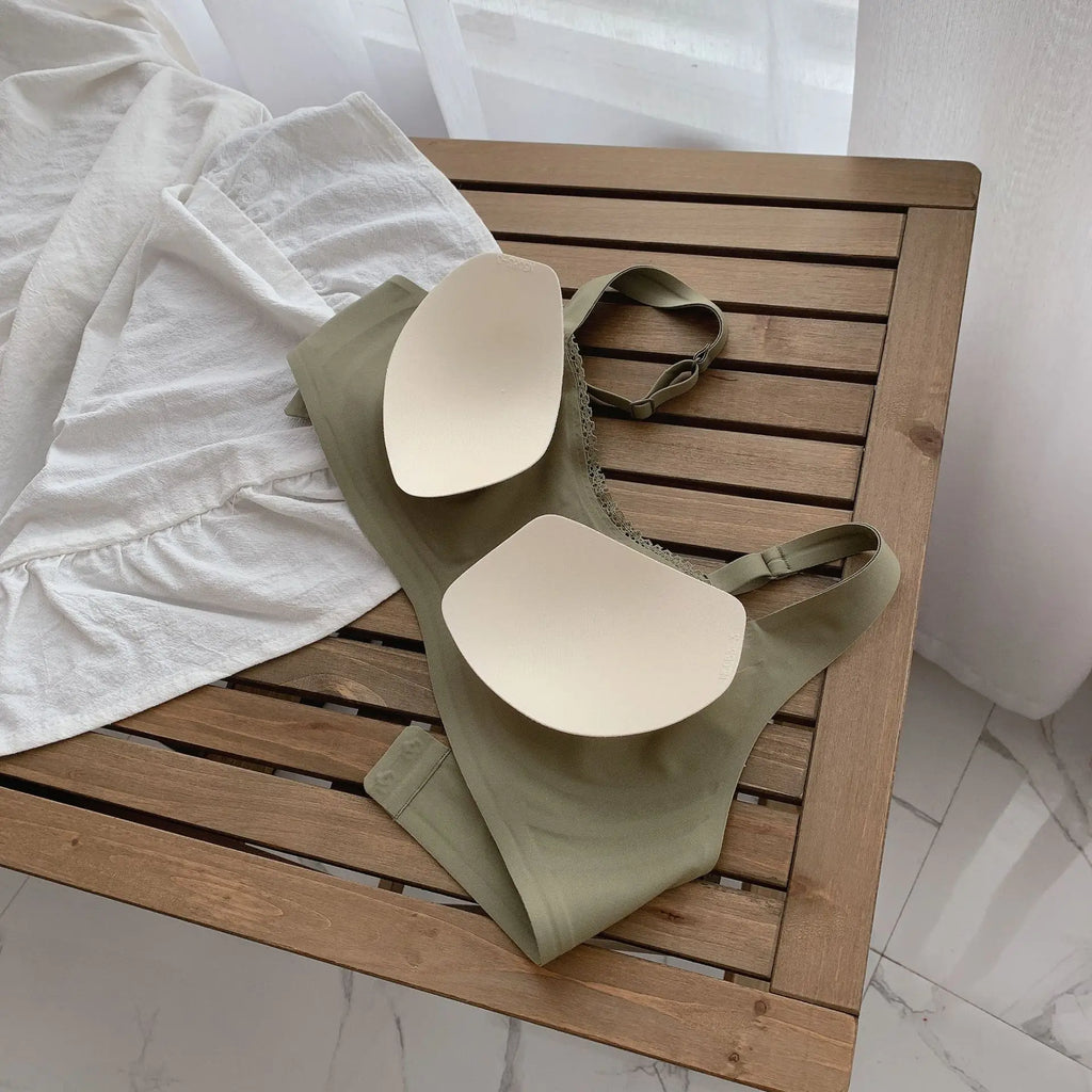 Ultra-Thin Seamless Wireless Bra – Lightweight Invisible T-Shirt Everyday 70A–100H