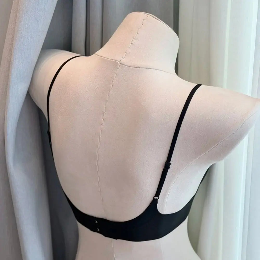 AB Cup Push-Up Bra – Seamless Low Neckline Breathable T-Shirt Everyday S–XL