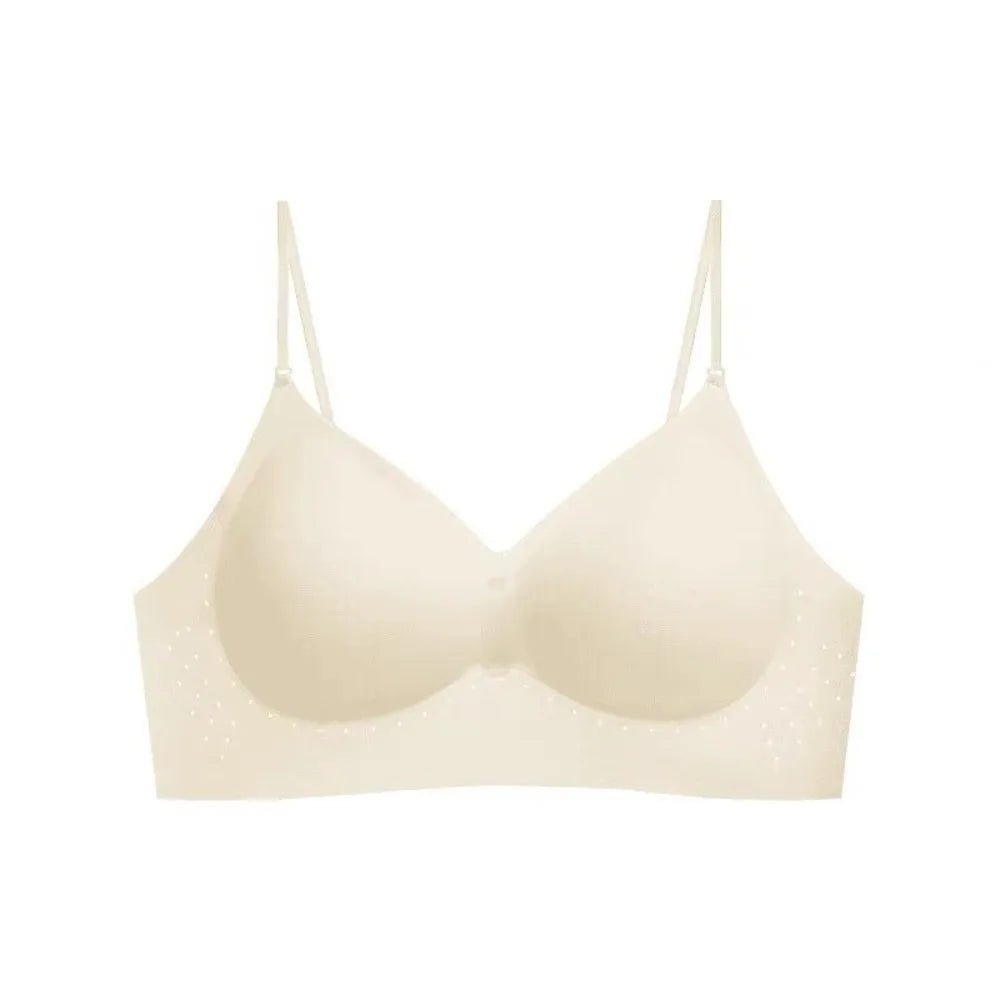 Comfortable Deep V Invisible Push Up Bra Wireless Shockproof Seamless Multiway Bra Support Breathable Backless Halter Bra Gifts